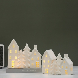 CEAMIC HOUSE WITH LED